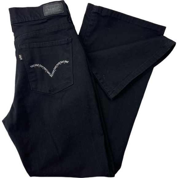 Levis 512 Jeans Stretch Slim High Bootcut Black Women’s Denim Size 8 S - Picture 1 of 9
